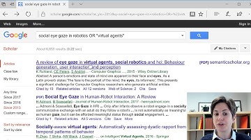 How to do a literature review using Google Scholar