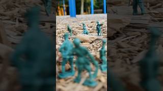 Army men at the park