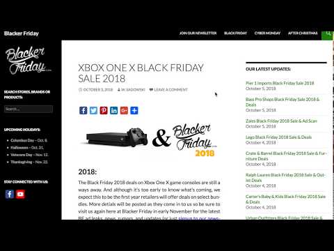 Xbox One X Black Friday 2018 Sale Predictions