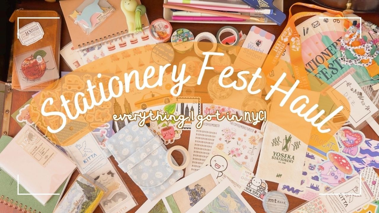 NYC Stationery Fest Haul 🍎📓 Yoseka Stationery, Goods for the Study, Kinokuniya, Baggu, etc!