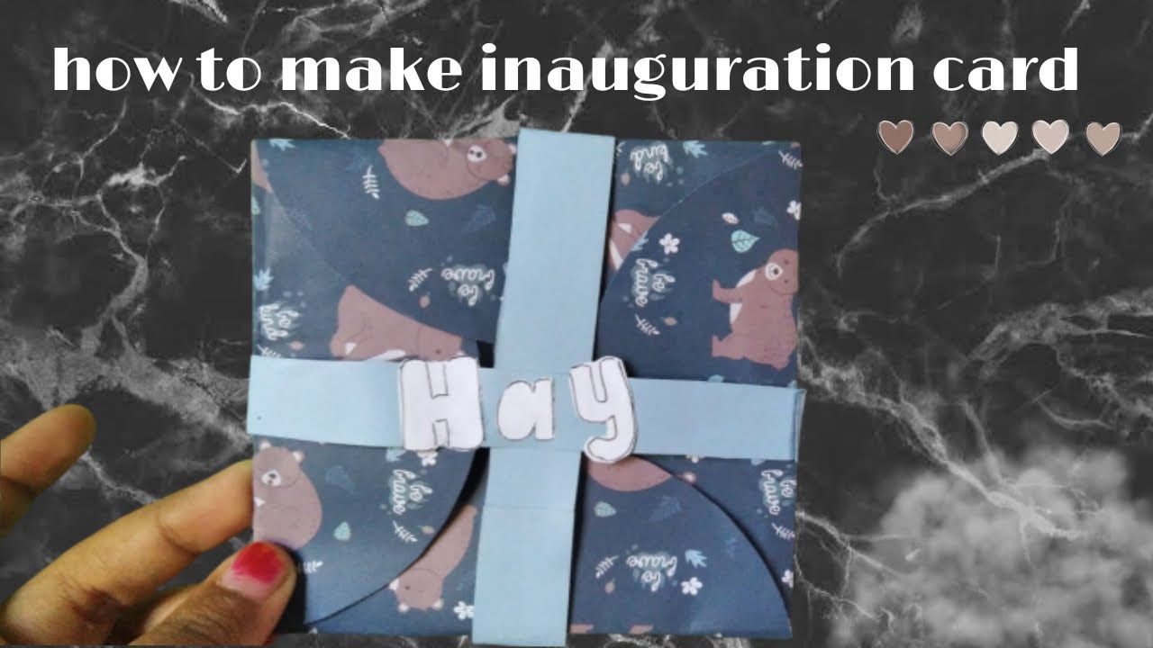 How to make Inauguration Card? - YouTube