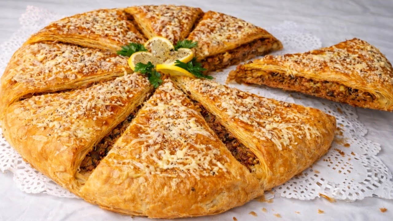 دارت ضجة هاد الأيام 💥أسهل مسمنة معمرة فالفران مورقة مقرمشة بعجينة سحرية بدون دلك بحشوة لذيذة سجليها