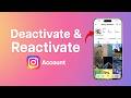 How To Deactivate Instagram Account And Activate It Again?