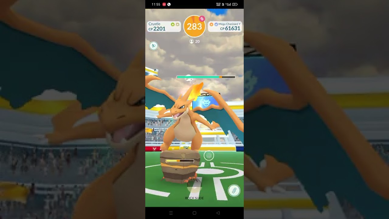 evolving mega Charizard x and catch shiny Charizard in mega raid