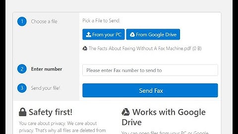 How To Fax For Free Using Google Drive