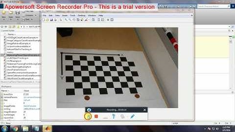 MATLAB MEASURING PLANAR OBJECTS WITH A CALIBRATED CAMERA