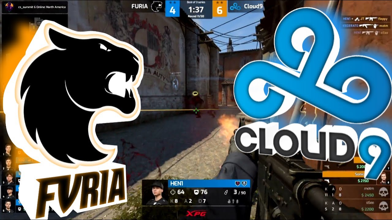 JT тащит клатч 1v3.Cloud9 проигрывает 14 раундов подряд!Шашлык от oSee.