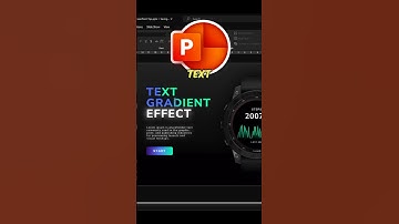 GRADIENT PowerPoint Text EFFECT 🔥 #powerpoint #tutorial #microsoftambassador