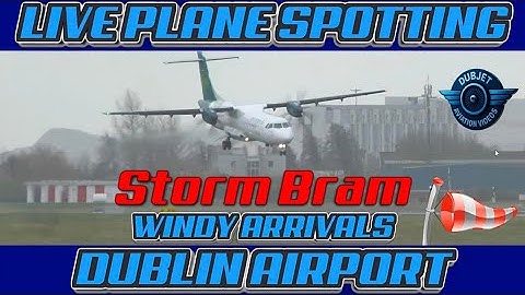 🔴Storm Bram Part 2 - Dublin Airport LIVE Plane Spotting - EIDW/DUB - 09/12/2025