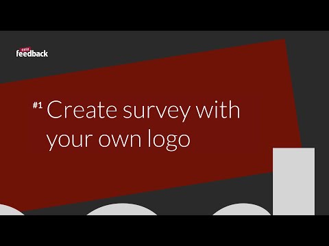 1. Create a survey with your own logo | easyfeedback