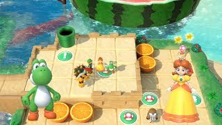 Super Mario Party Partner Party #219 Watermelon Walkabout Yoshi & Daisy vs Goomba & Shy Guy