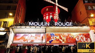 [4K] Night Walk Paris, France 2023 ?? Redlight District and Moulin Rouge Virtual Tour