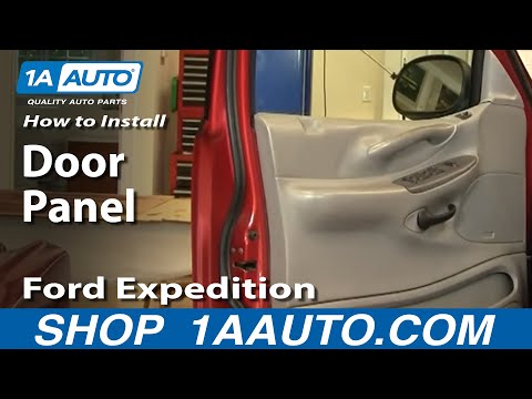 How To Replace Door Panel 97 03 Ford Expedition Youtube