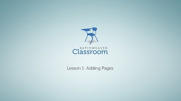 RapidWeaver 6 Lesson 1-2: Adding Pages