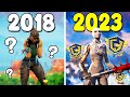 5 years of competitive fortnite progression