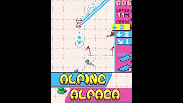 Card Based Skiing | Alpine Alpaca (on PICO-8) #shorts #gaming #christmasgames #xmas #pico8