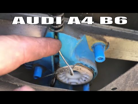 AUDI A4 B6 КАК СНЯТЬ и ЗАМЕНИТЬ МЕХАНИЗМ СТЕКЛОПОДЪЕМНИКА ПРАВОЙ ДВЕРИ