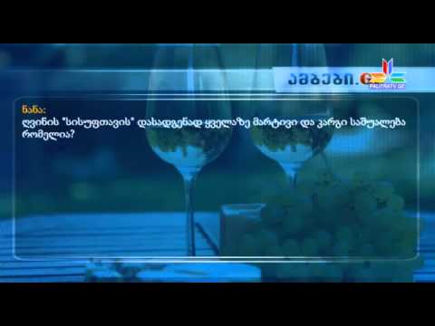 გადაცემა \"ინტერნეტკონფერენცია\" - ღვინის დაყენების ხელოვნება