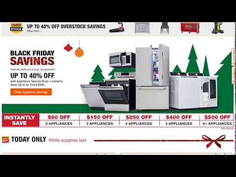 Home Depot Black Friday 2018 Ad - Appliance Sale Now Live!