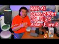 Beoplay A1 Denon 250bt JBL Flip 5 Anker Flare 2