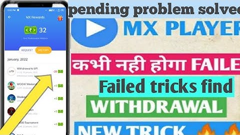 mx player withdraw problem|mx player withdraw pending problem solved.|MX player|