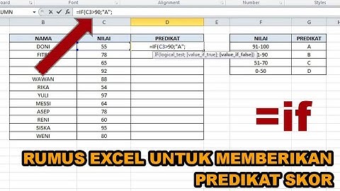 Sangat Mudah!! Begini Cara buat predikat nilai siswa otomatis di Microsoft Excel