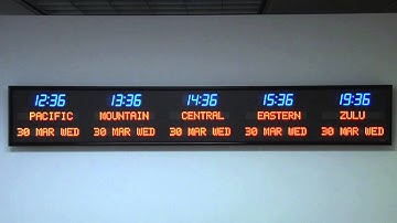 BRG Precision Products 6673D-B18Y - 5 Zone, Programmable Time Zone Clock