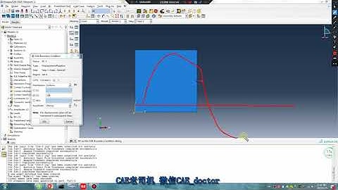 # 22 ABAQUS Tutorial # How to use periodic amplitude              # Example    # Sin move