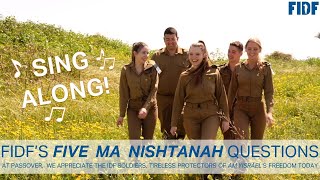 MaNishtana - FIDF 5 Questions - מה נשתנה עברית