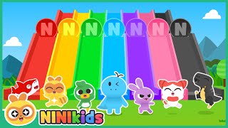 Download Lagu Learns Colors with Colorful Slide! | Magic Slide | Baby Shark Tyrannosaurus | for Kids | NINIkids MP3 Download Lagu Learns Colors with Colorful Slide! | Magic Slide | Baby Shark Tyrannosaurus | for Kids | NINIkids MP3