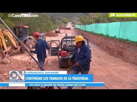 Continúan los trabajos en la Transversal del Bosque en Floridablanca