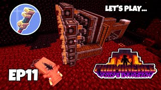 I made a Create Mod Tunnel Bore Mining Contraption in PROMINENCE II RPG #11