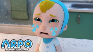 Arpo the Robot | KEEP THE BABY QUIET!!! | Funny Cartoons for Kids | Arpo and Daniel