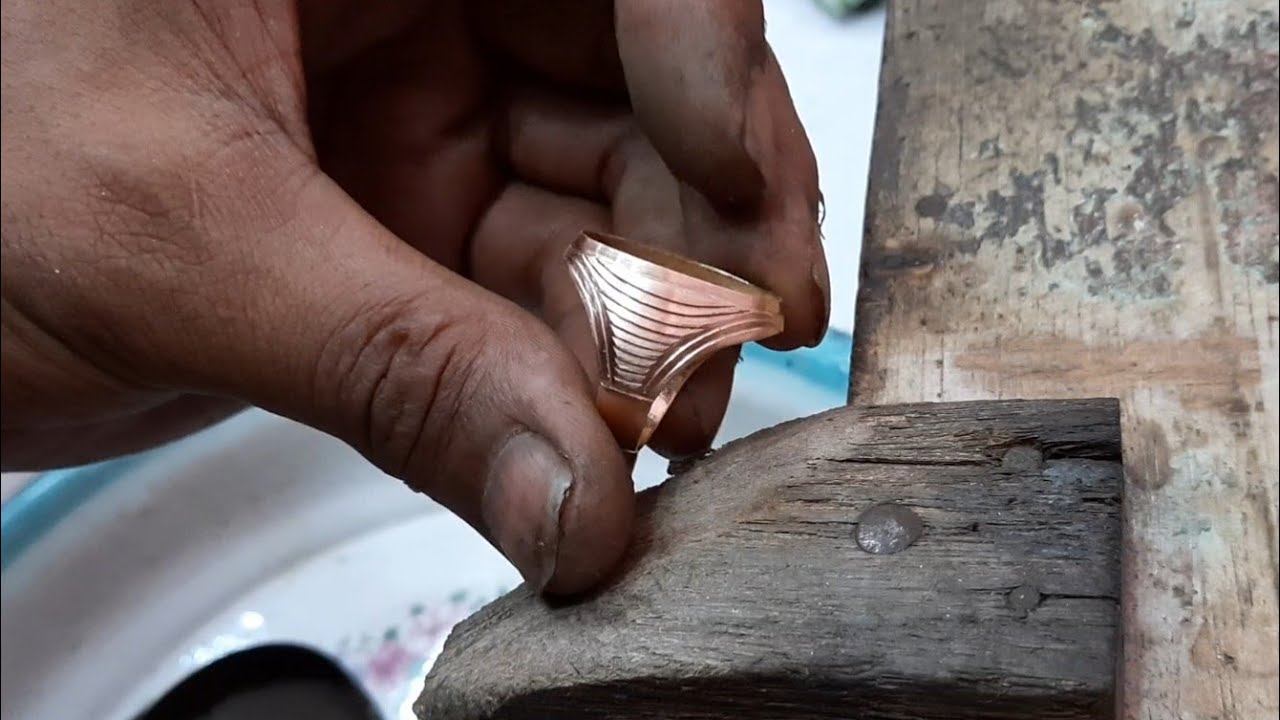 Cincin bungkus suasa 50% 6grm Handmade gold ring