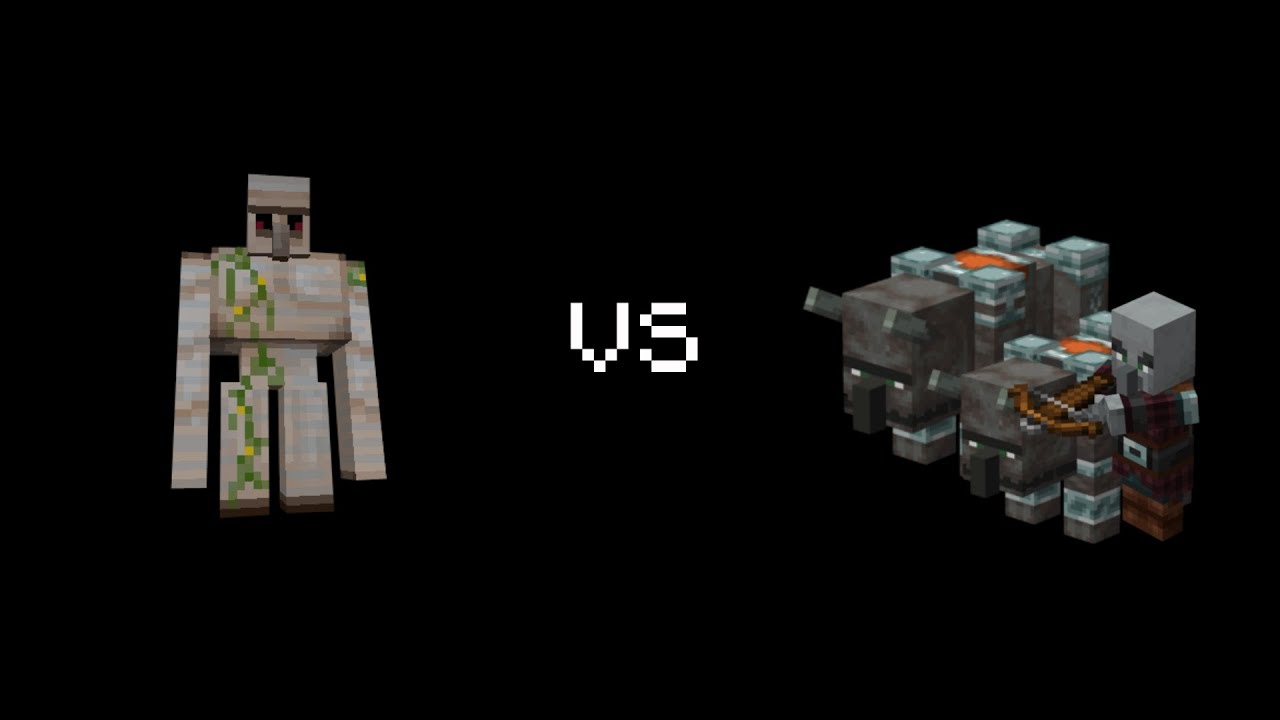 IRON GOLEM VS PILLAGER VS RAVAGER(Minecraft) YouTube