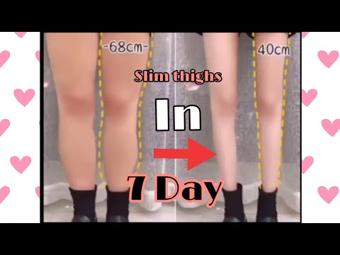 slim thighs workout results in 7 day..(-3 cm)