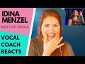 IDINA MENZEL I Best live vocals -  Vocal coach reacts!