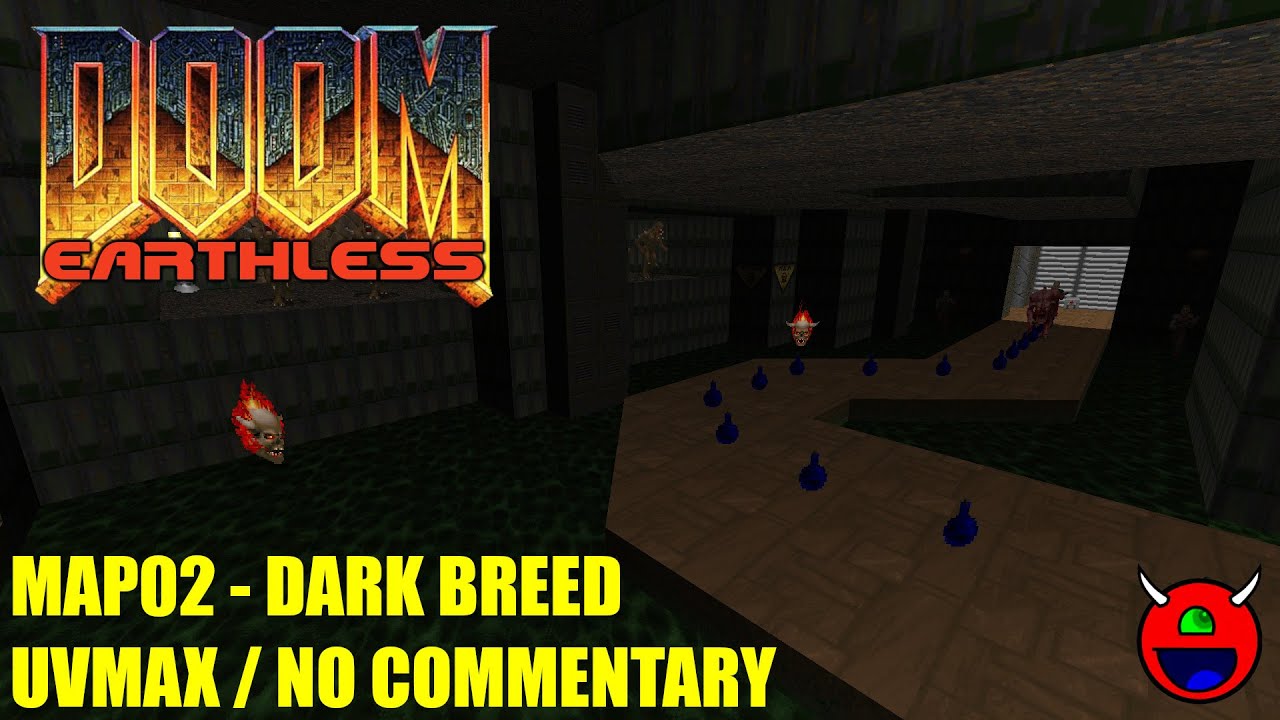 Doom 2: Earthless Prelude (RC1) - MAP02 Dark Breed - UVMAX No Commentary