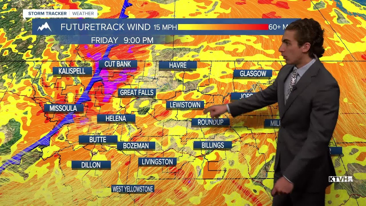 A Couple of Cold Fronts Bring Variable Temperatures and Wind - YouTube