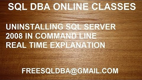 UNINSTALL SQL SERVER USING COMMAND PROMPT