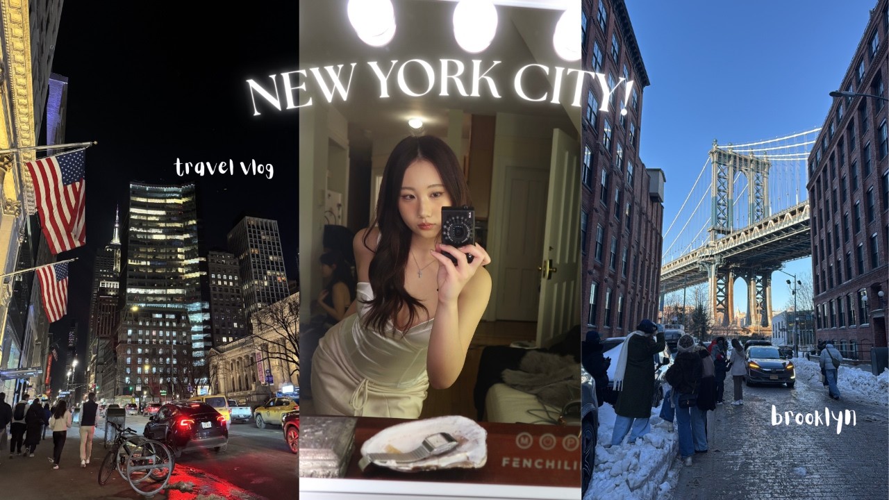 winter in NYC❄️ | brooklyn bridge, apollo bagels, eating good & staying warm