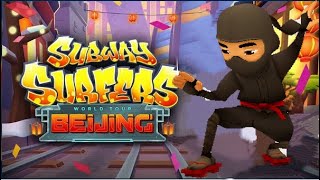Subway Surfers Ninja Beijing train Game, Surfers Ninja Beijing train Way run screenshot 1
