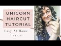 DIY Unicorn Ponytail Haircut method | HOW TO GET LAYERS IN CURLY HAIR