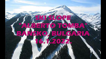 Ski slope "Alberto Tomba", Bansko - Bulgaria 2022 (4K)