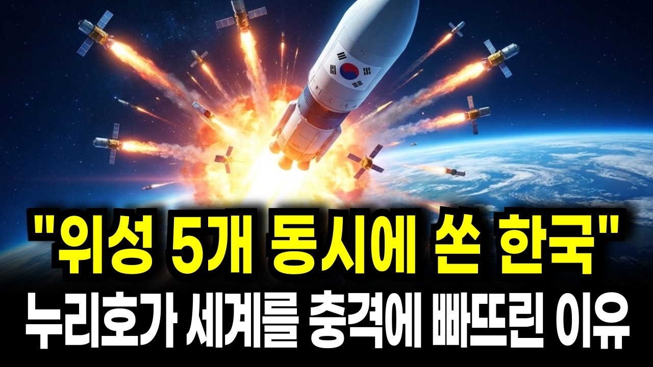 위성 5개를 35초 간격으로 쏘아 올린 한국. 전 세계 우주 과학자들이 경악한 진짜 이유