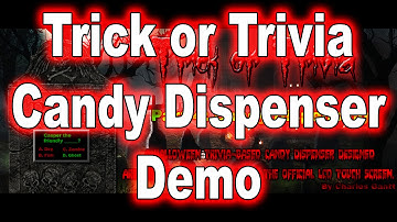 Trick Or Trivia Trivia-Based Halloween Candy Dispenser Servo Demo