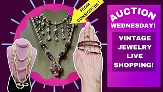Consignor Jewelry Auction! Vintage Jewelry Live Shopping!  𝐋𝐈𝐒𝐓 𝐁𝐄𝐋𝐎𝐖⬇︎
