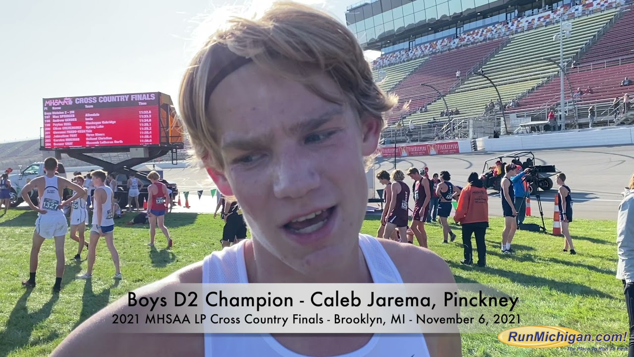 Interview: Caleb Jarema of Pinckney H.S. – 2021 MHSAA LP XC Finals D2 Boys Champion