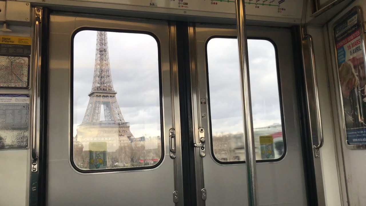 ( METRO LIGNE 6 ) Trajet dans un MP73 entre Bir-Hakeim et Trocadéro