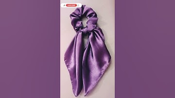 Easy Bow Scrunchie Tutorial at Home #shorts  #youtubeshorts #shortsfeed
